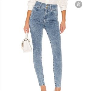 J Brand x  Elsa Hosk Saturday Jean  High Waist Stonewash Skinny Size 28R